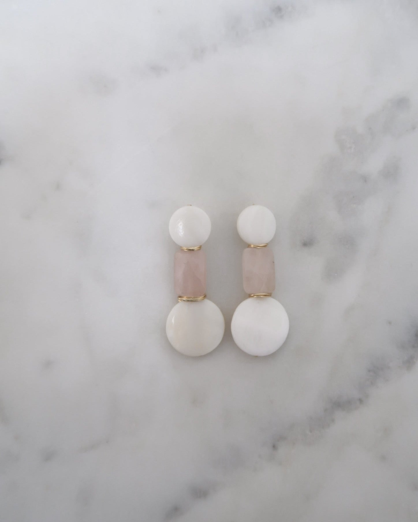 Mother of Pearl & Pink Drops