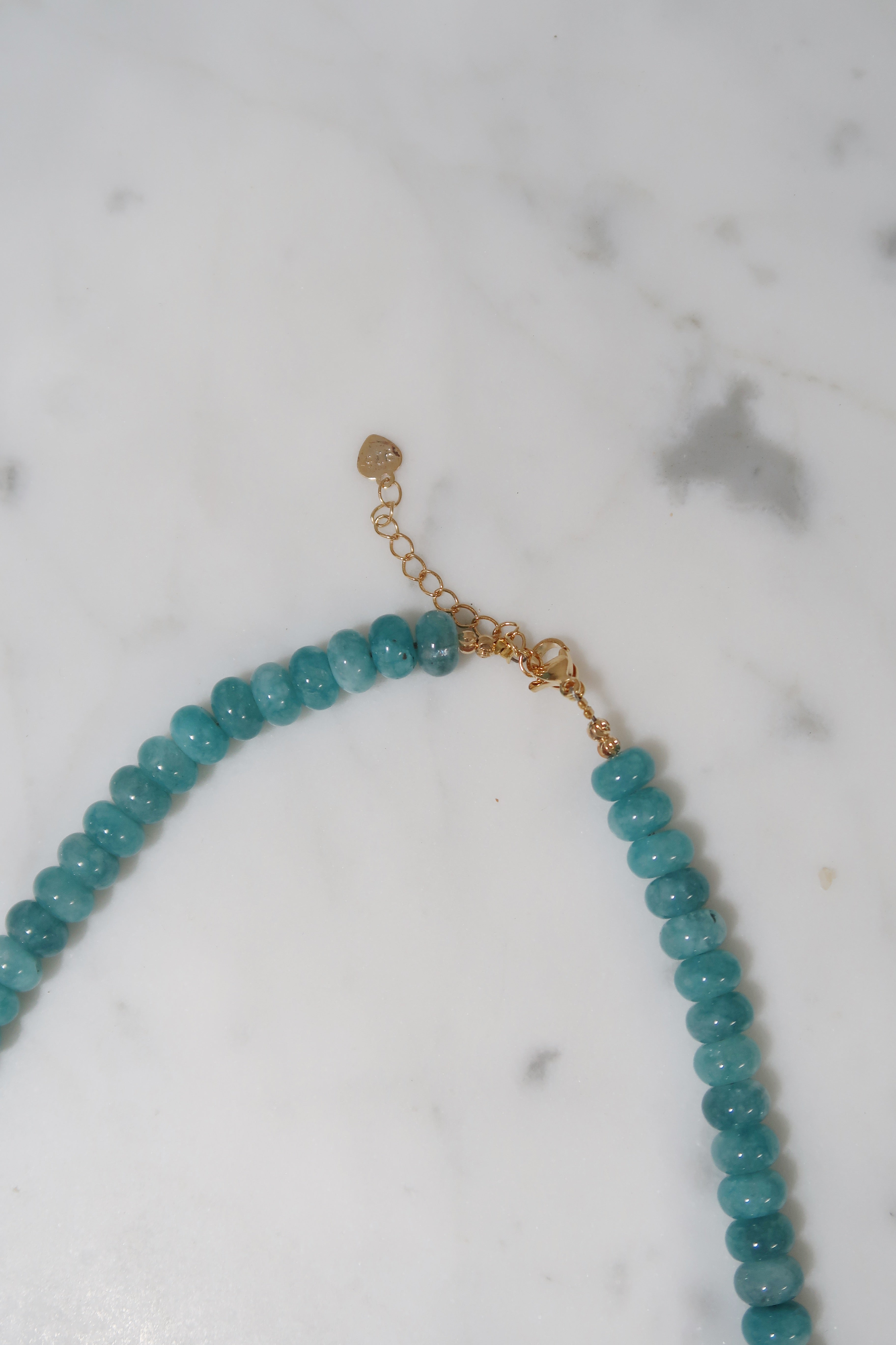 Blue Chunky Beaded Necklace
