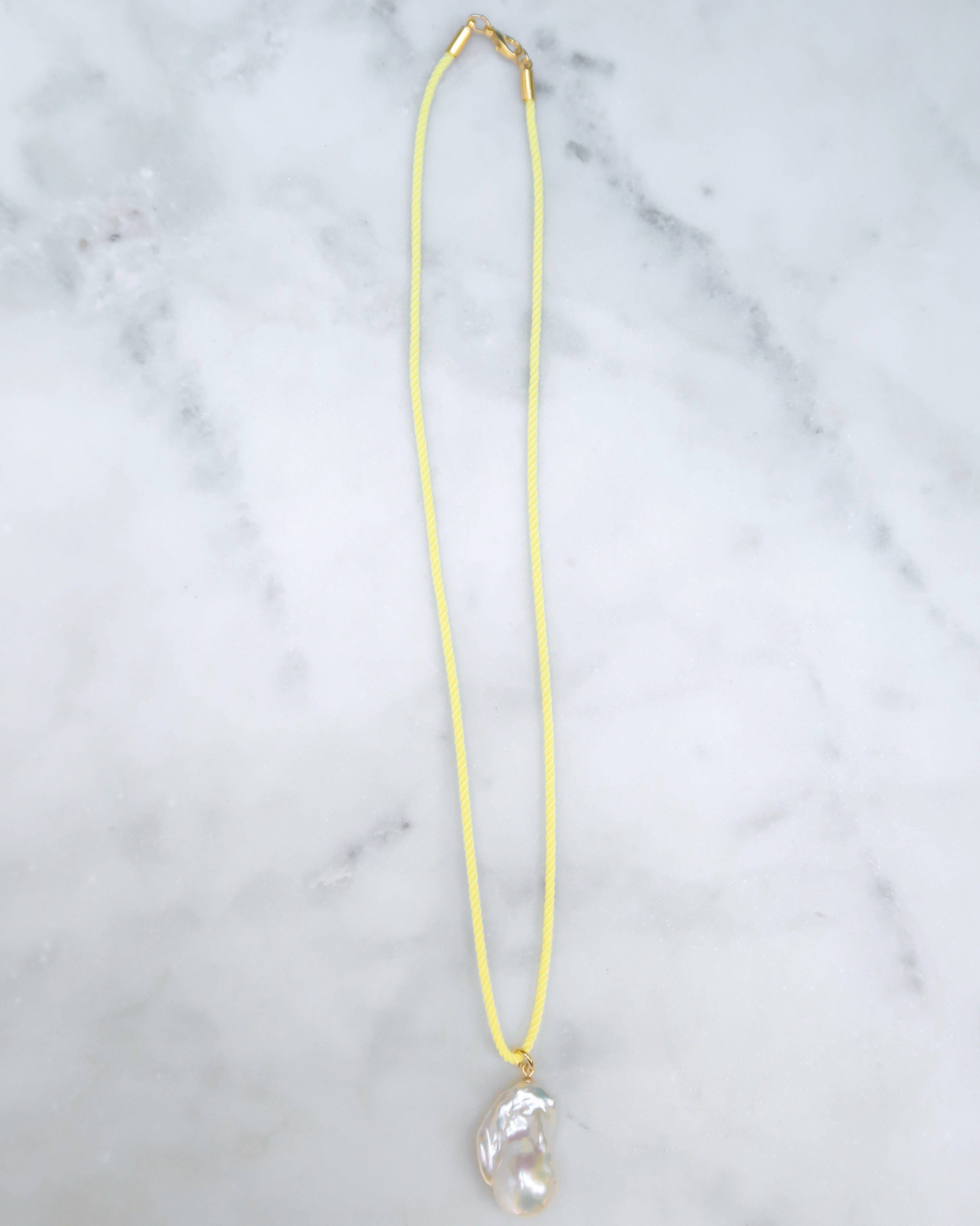 Citron Cord Necklace