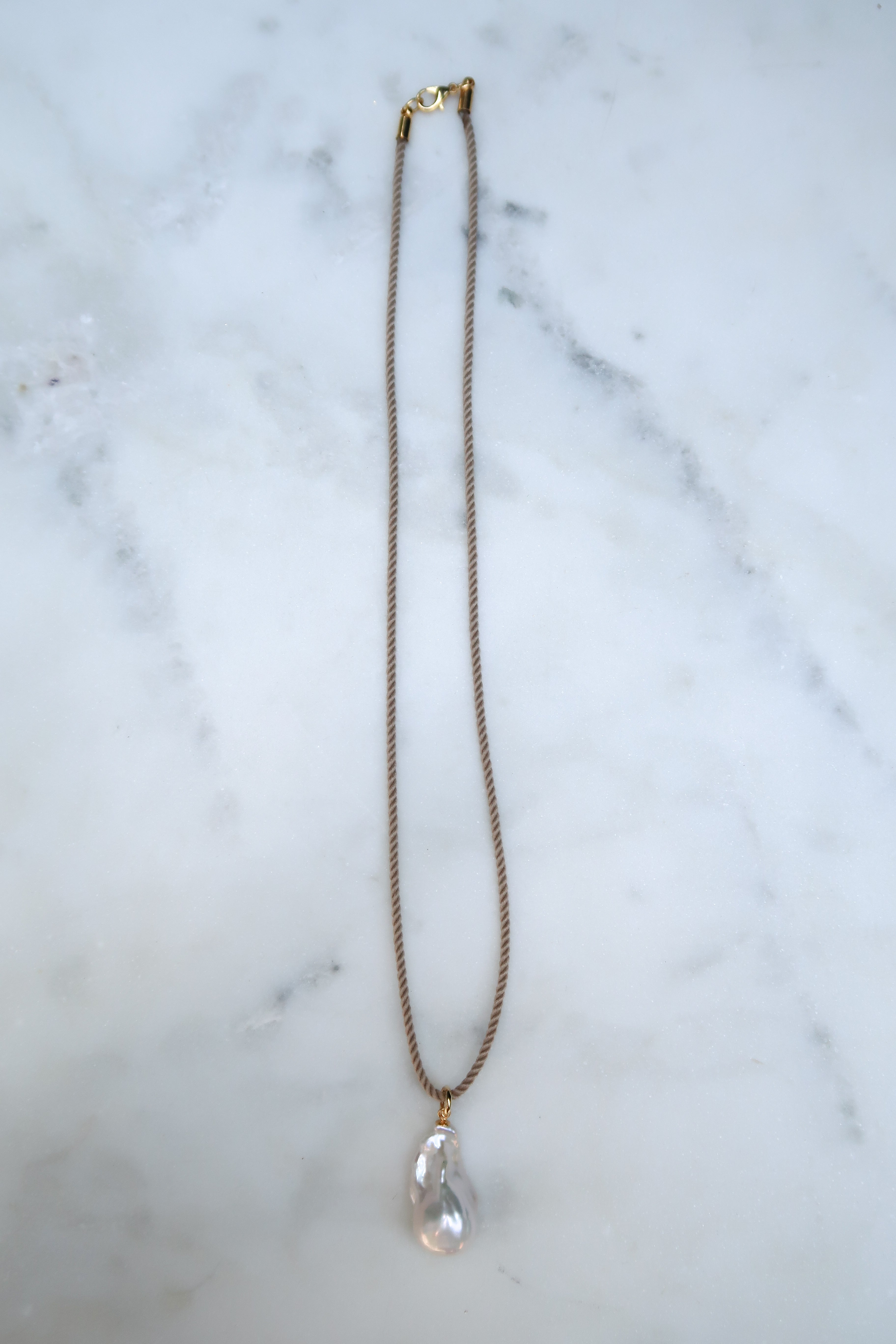 Tan Cord Necklace
