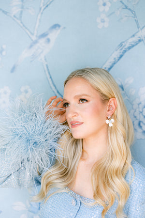 The Annabelle Earrings in Aquamarine