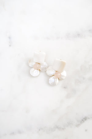 The Louise Earrings in Pink