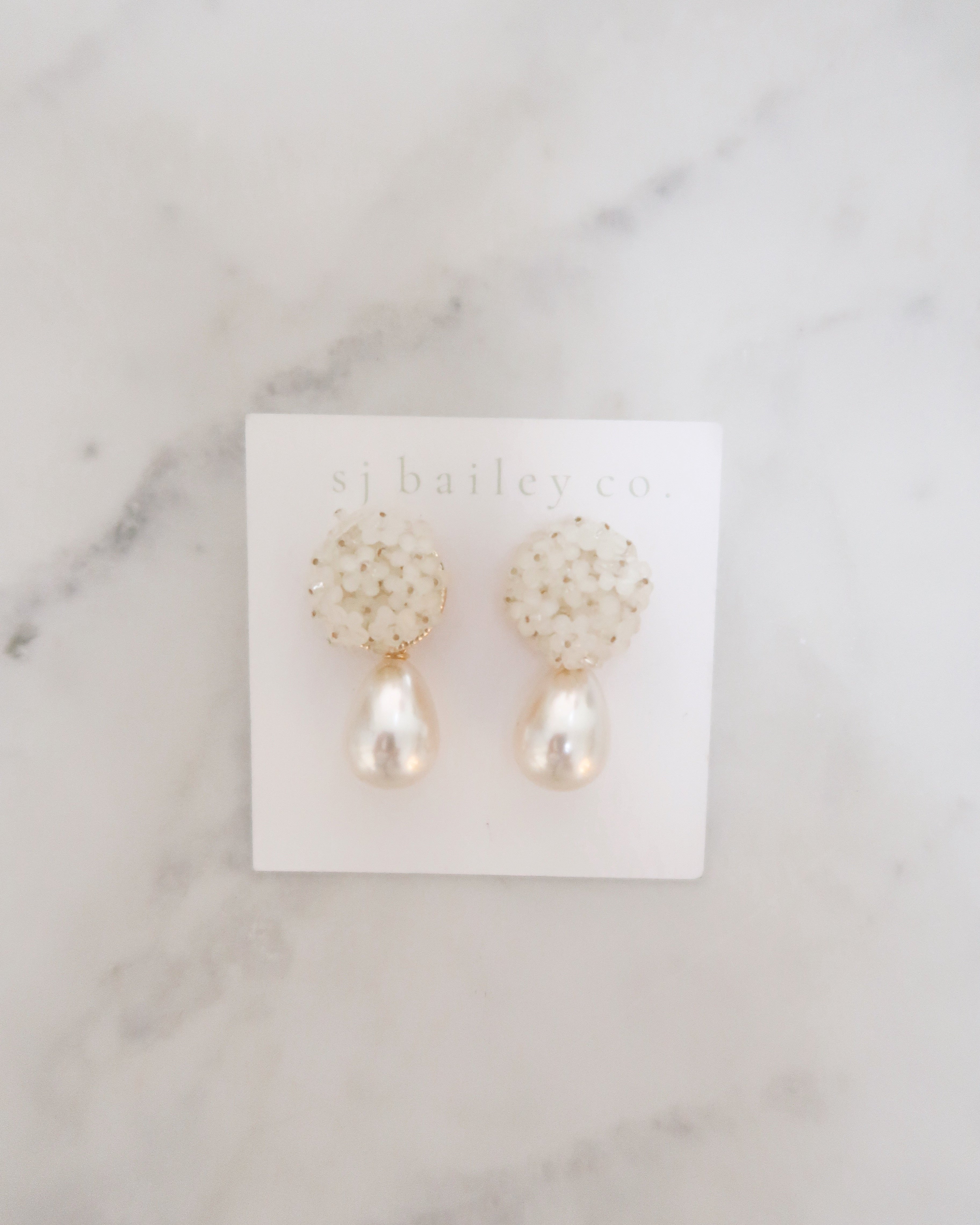 Ivory Floral Drops