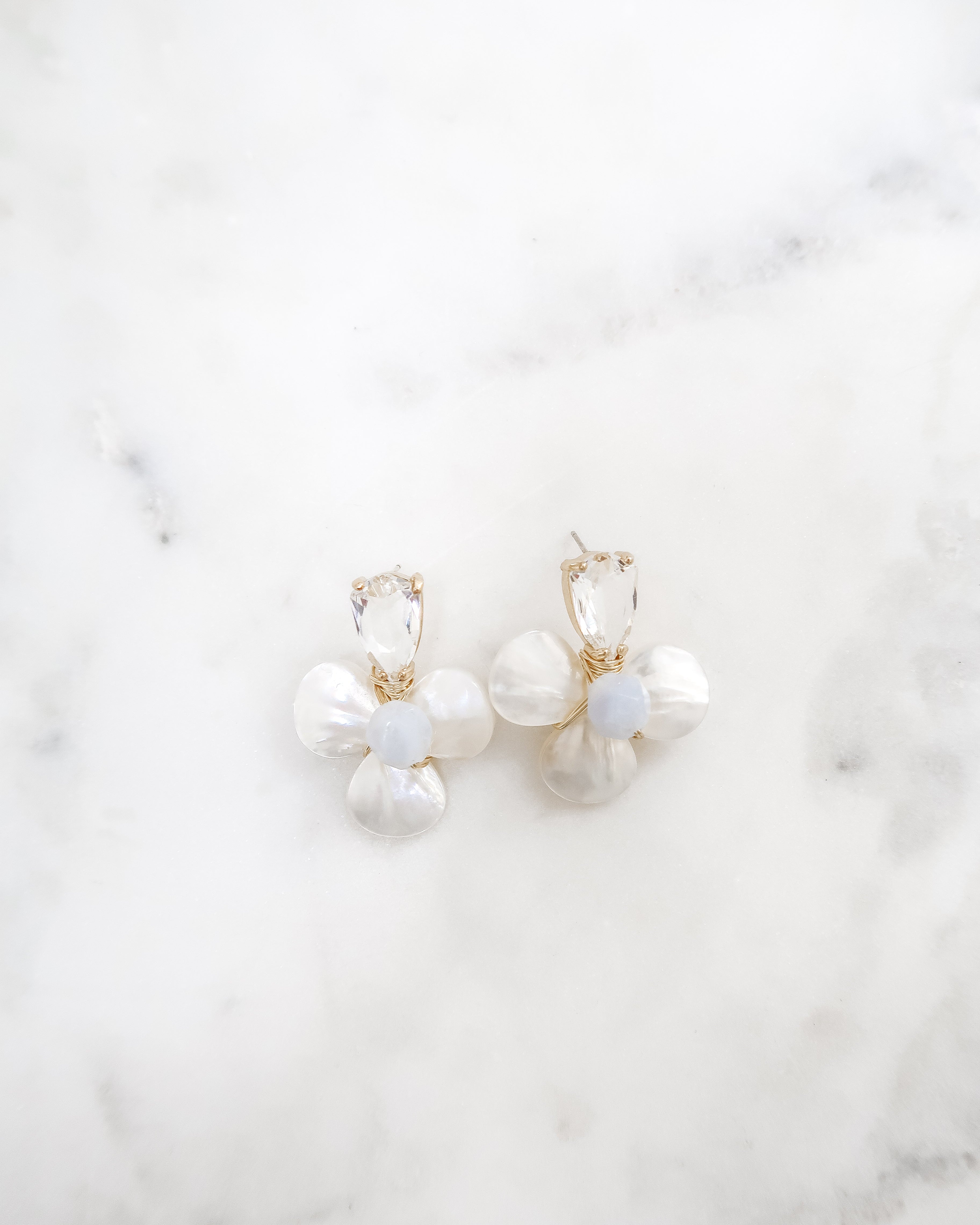 The Annabelle Earrings in Aquamarine