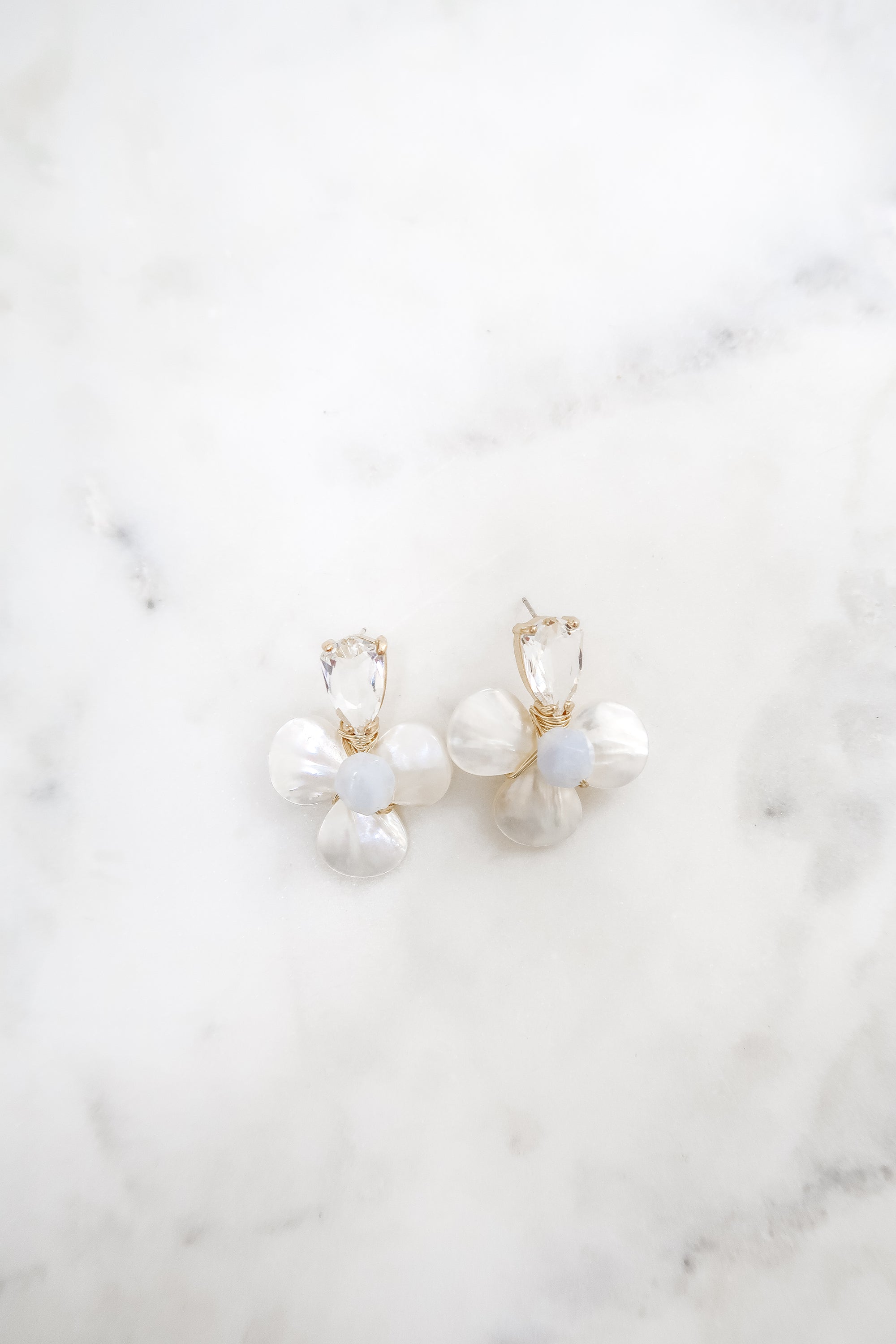 The Annabelle Earrings in Aquamarine