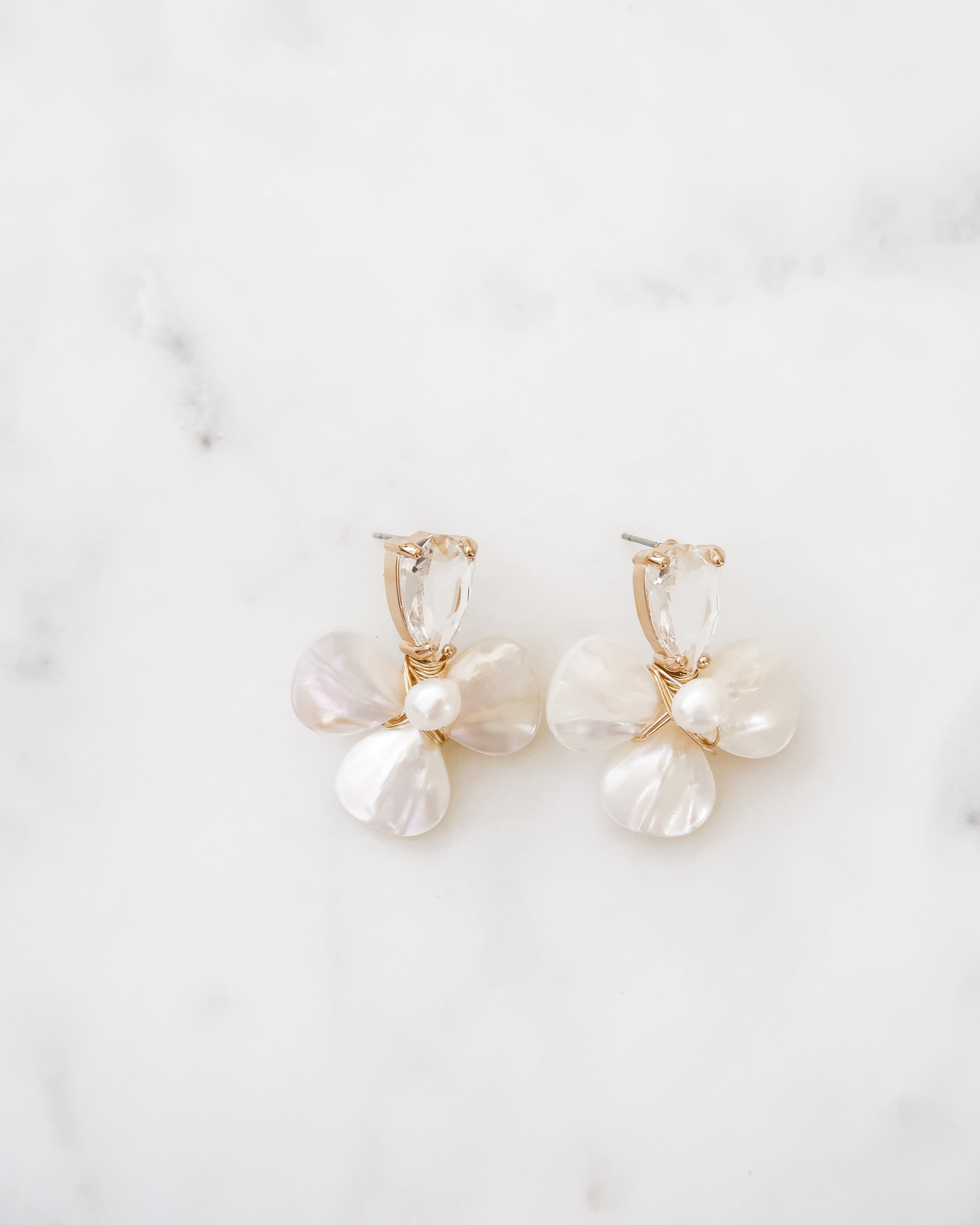 The Annabelle Earrings in Pearl