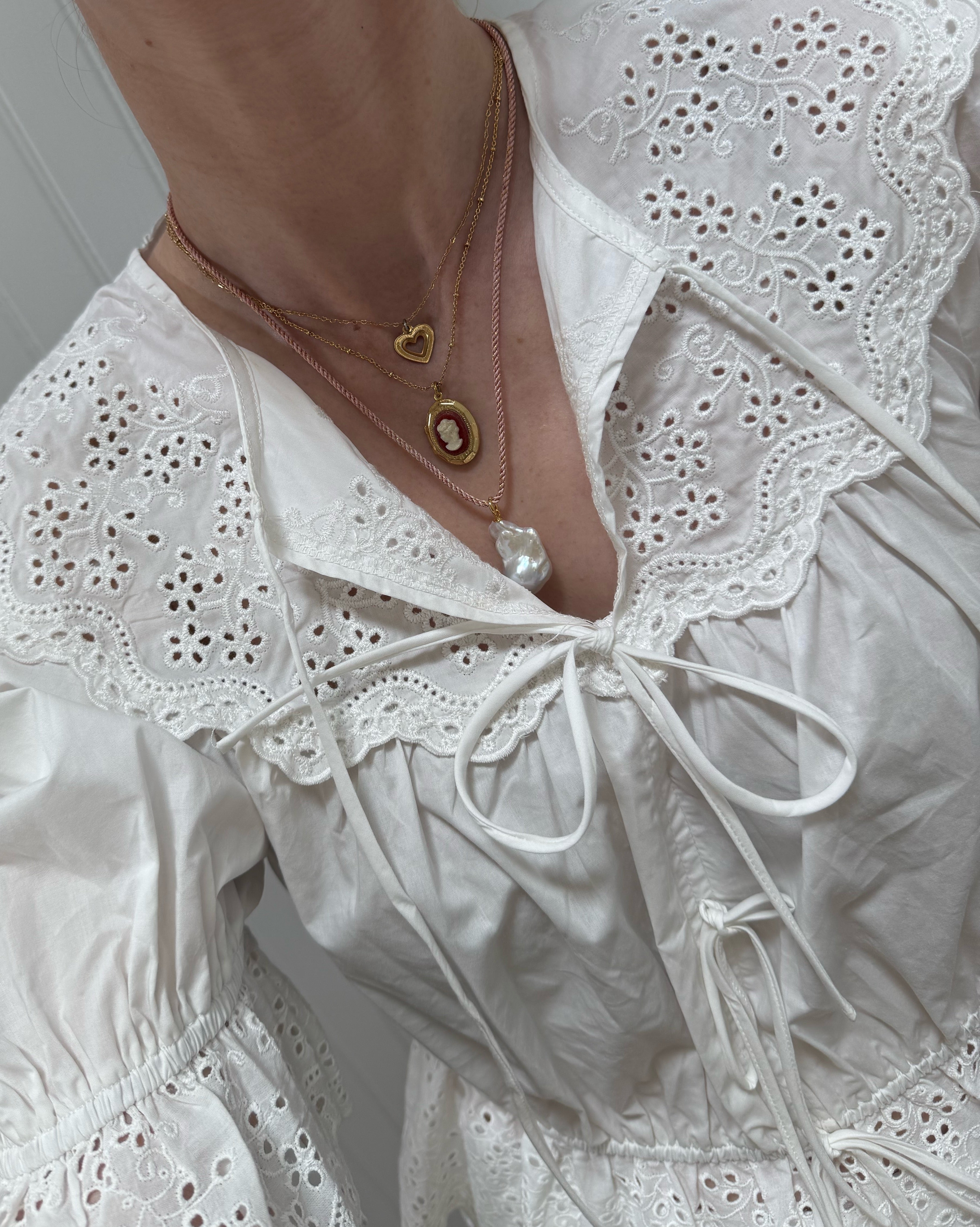 Rose/Gold Cord Necklace