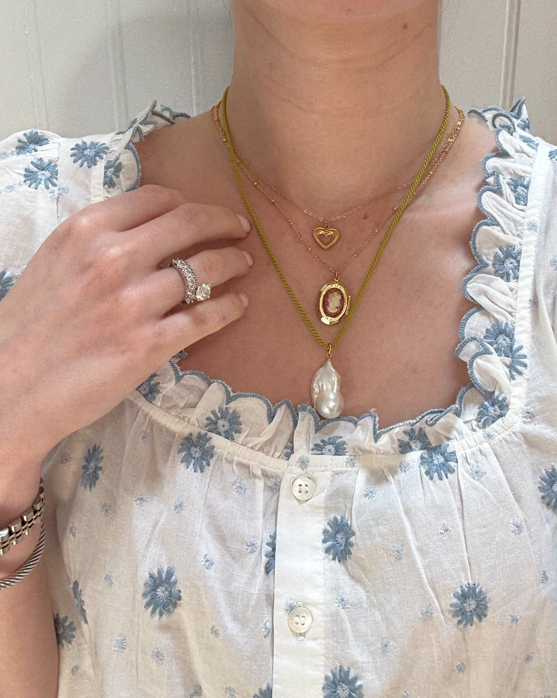 Chartreuse Cord Necklace