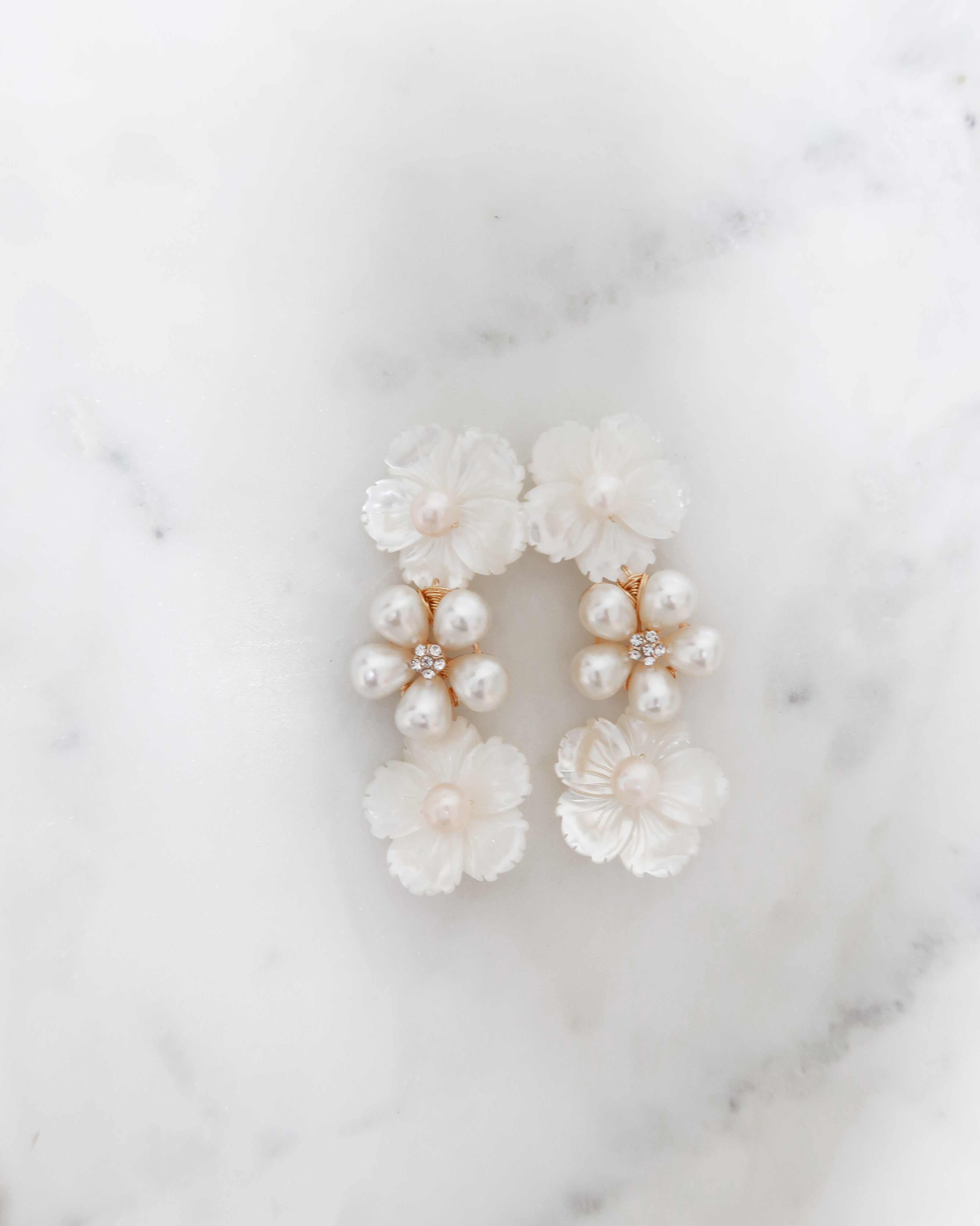 The Raleigh Floral Drop Earrings