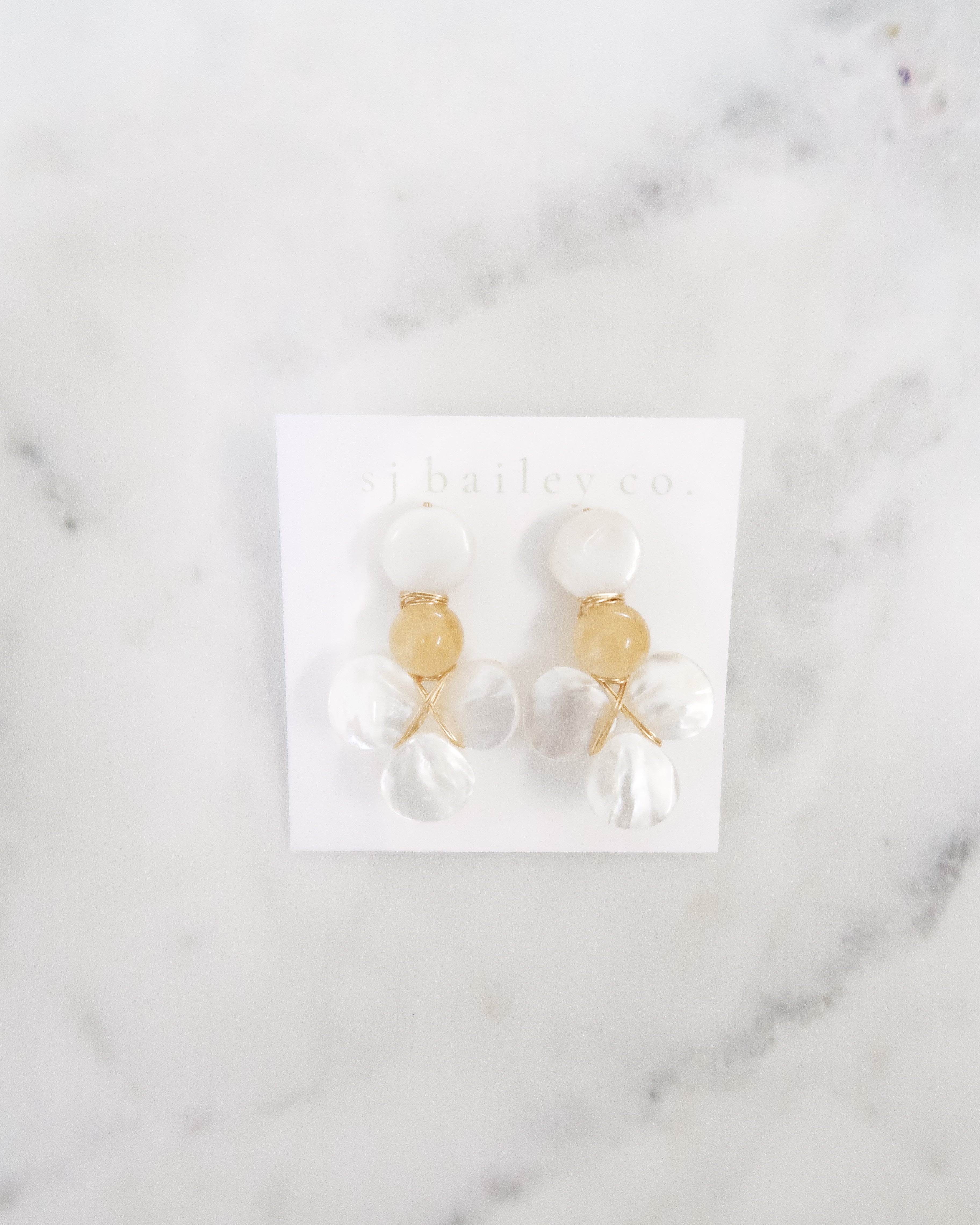 The Molly Earrings in Yellow