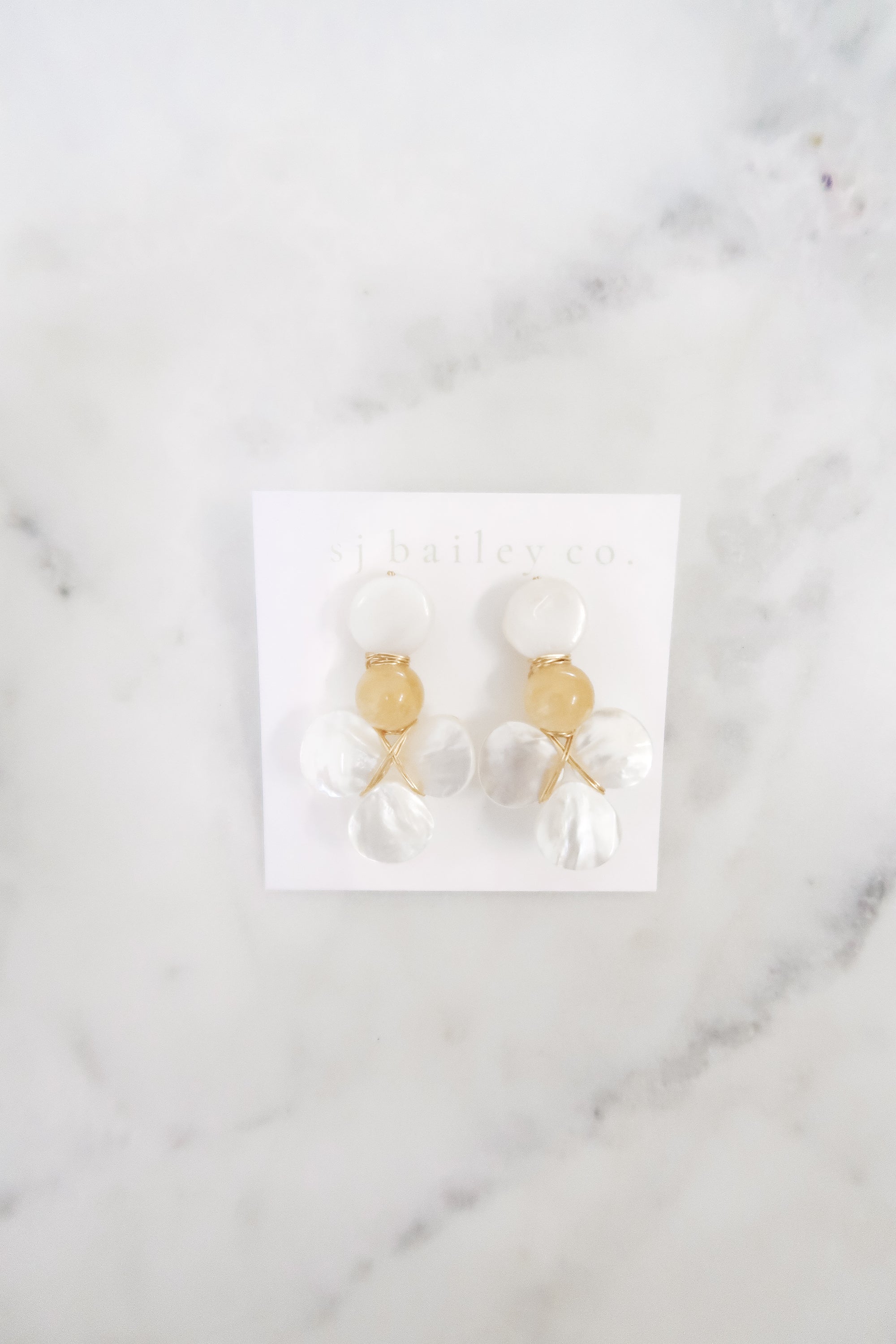 The Molly Earrings in Yellow