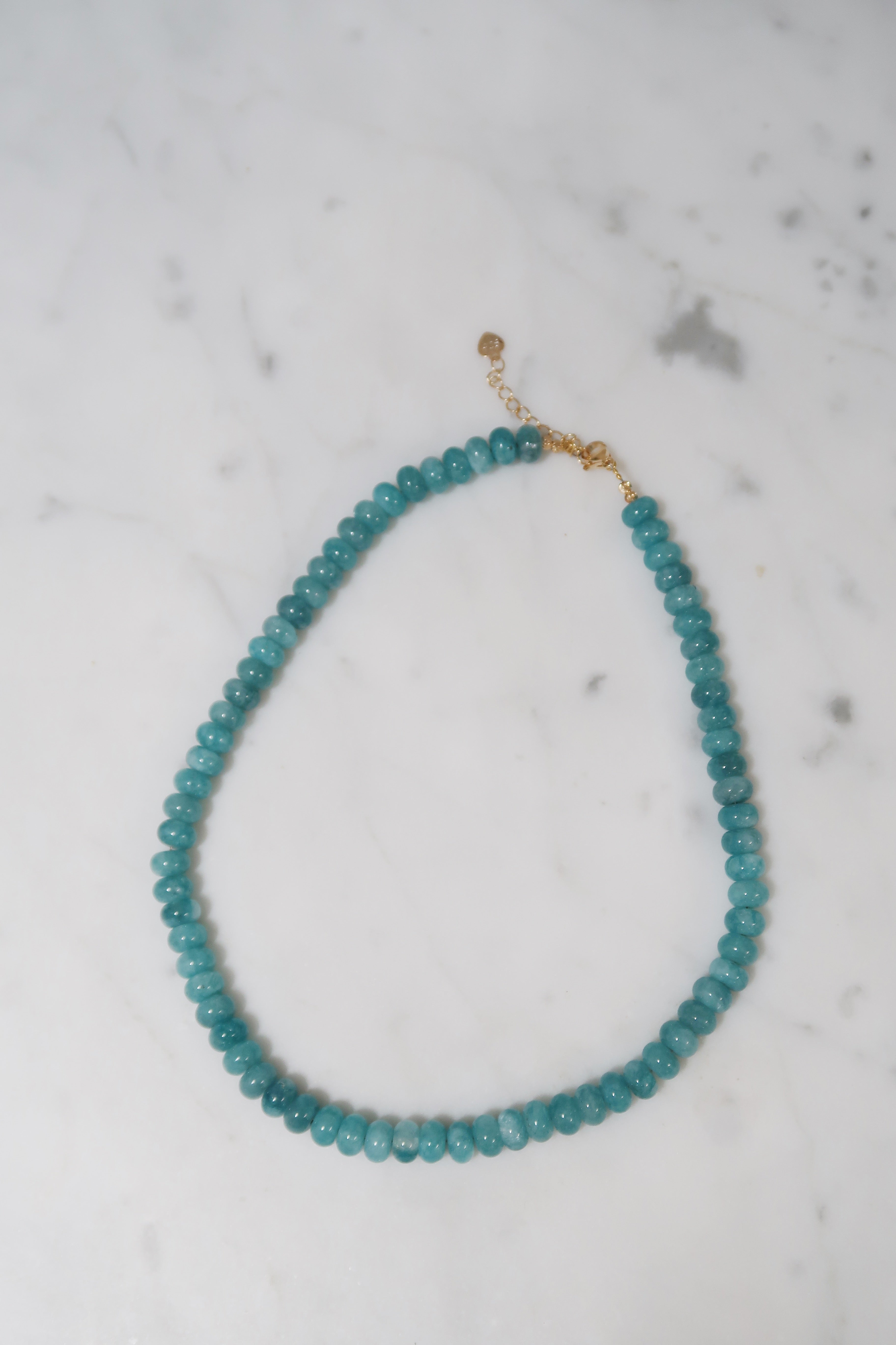 Blue Chunky Beaded Necklace