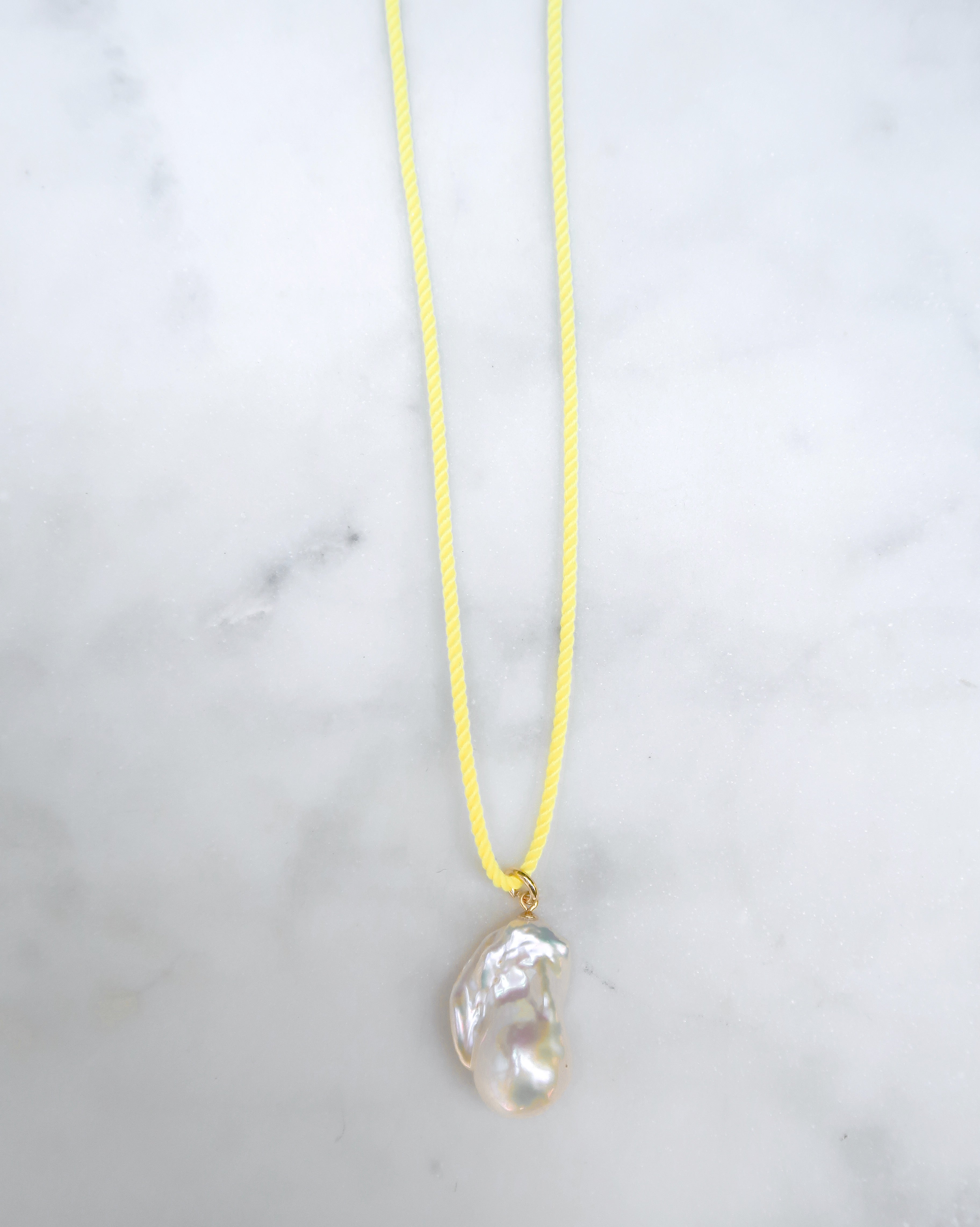 Citron Cord Necklace