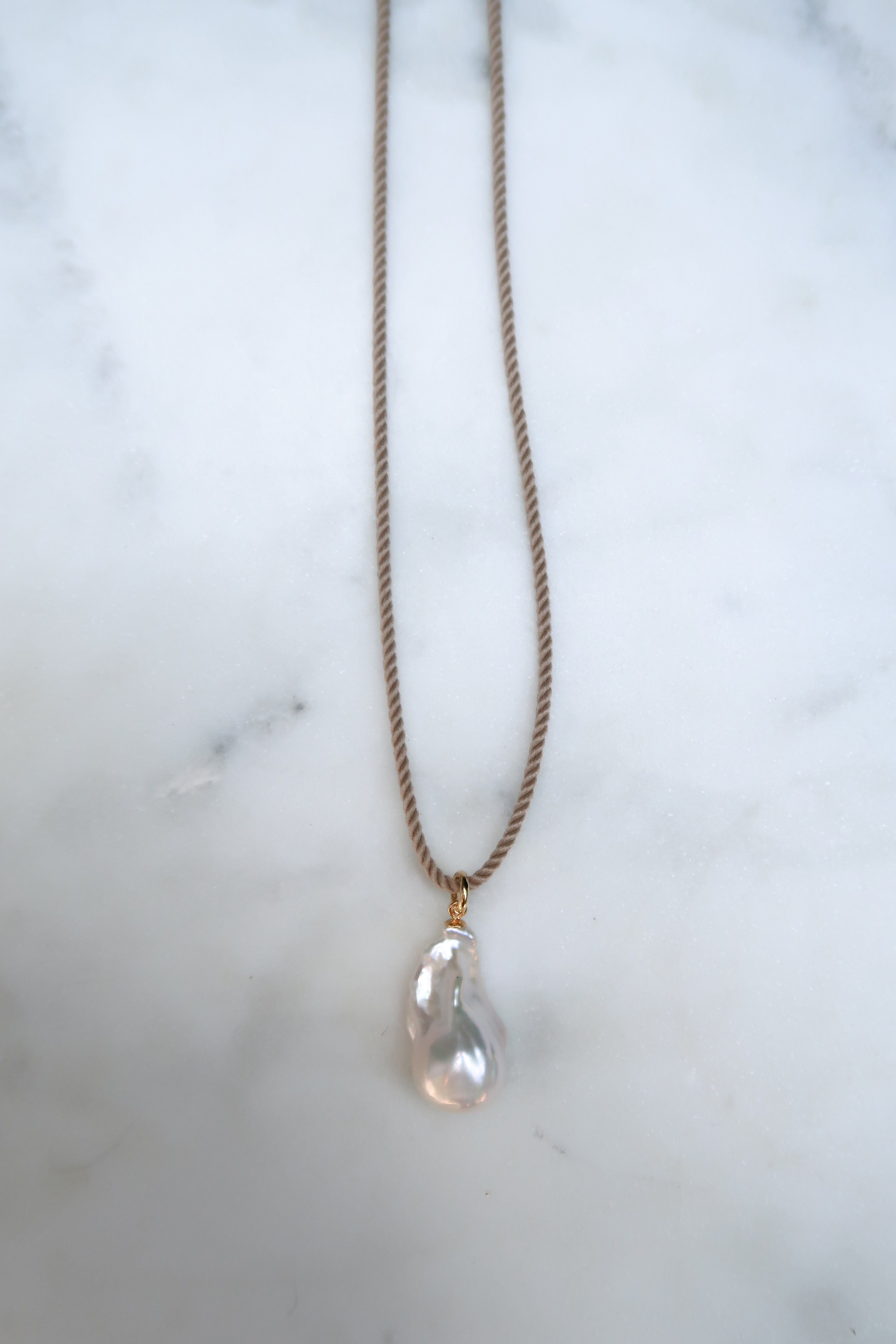 Tan Cord Necklace